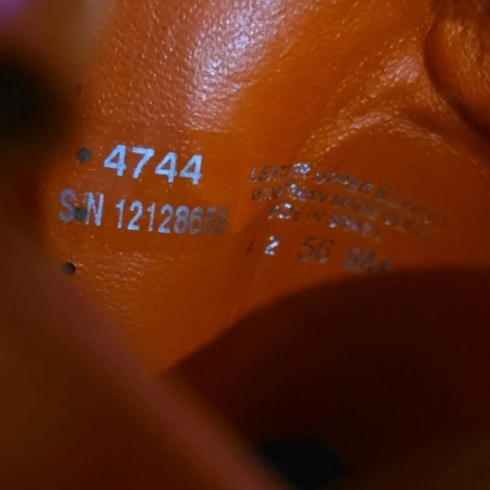 Tory Burch Womens Orange Gold  Leather Wooden Wedge Sandals Size 9 Boho TN Vols - Picture 13 of 13